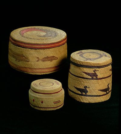 Three Baskets, Nootka Culture by American